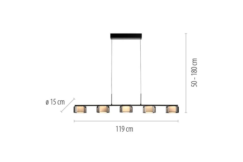 Rika Paul Neuhaus Taklampa - Black - Belysning & el - Inomhusbelysning & lampor - Taklampa & takbelysning - Pendellampor & hänglampor