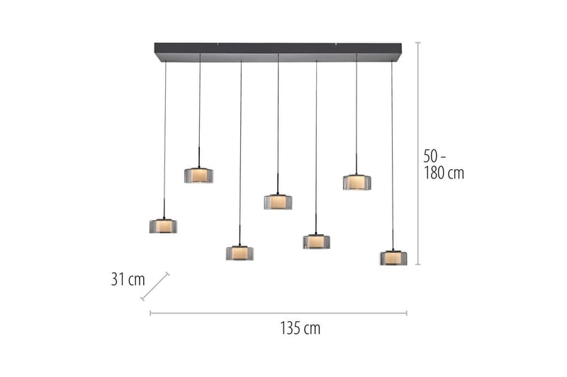 Rika Paul Neuhaus Taklampa - Black - Belysning & el - Inomhusbelysning & lampor - Taklampa & takbelysning - Pendellampor & hänglampor