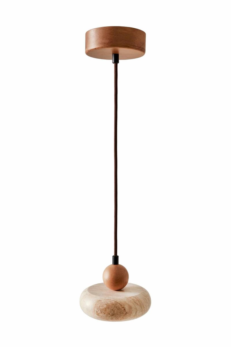 Serros Pendellampa, Beige Och Ek