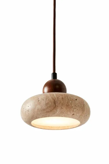 Serros Pendellampa - Beige Och Valnöt - Belysning & el - Inomhusbelysning & lampor - Taklampa & takbelysning - Kristallkrona & takkrona