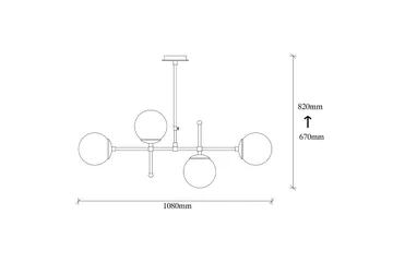 Sheen Taklampa - Svart/Vit - Belysning & el - Inomhusbelysning & lampor - Taklampa & takbelysning - Pendellampor & hänglampor