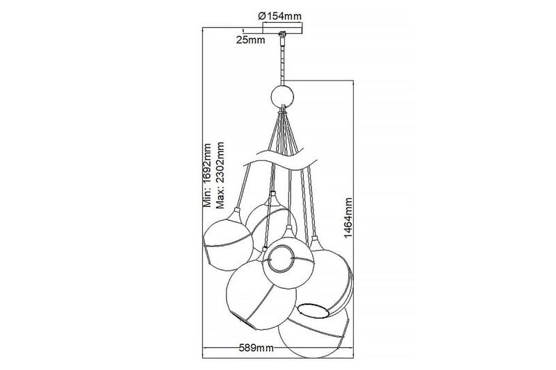Skye Lisa McDennon by Hinkley Krona - Brass - Belysning & el - Inomhusbelysning & lampor - Taklampa & takbelysning - Pendellampor & hänglampor