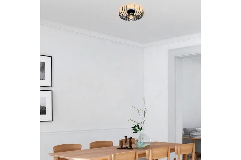 Taklampa Subbersta Svart - Diameter: 36 cm - Belysning & el - Inomhusbelysning & lampor - Sovrumslampa