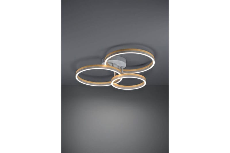 Takbelysning Eglo Cadinaro Grå/Trä Rund - Belysning & el - Inomhusbelysning & lampor - Taklampa & takbelysning - Pendellampor & hänglampor