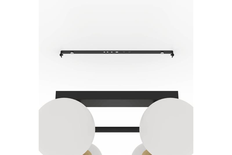 Takbelysning Eglo Paz Opalvit/Svart Mässing med 6 Lampor - Belysning & el - Inomhusbelysning & lampor - Taklampa & takbelysning - Pendellampor & hänglampor