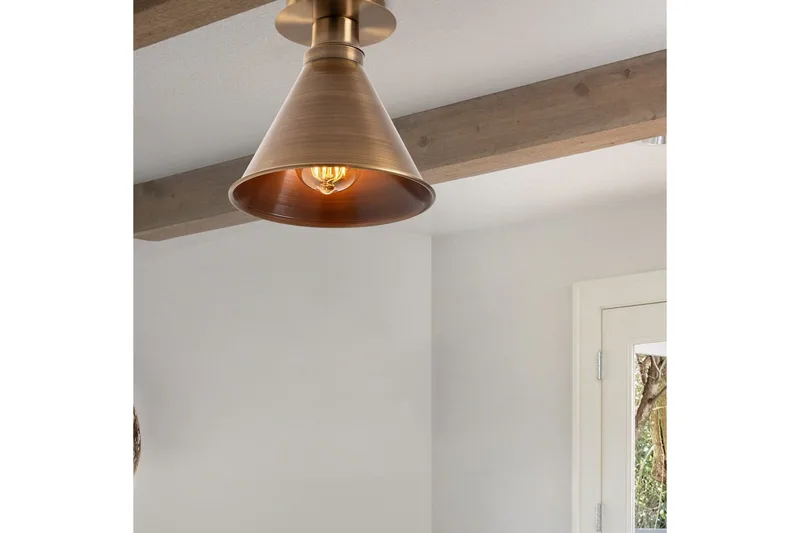 Taklampa Adrim Koppar Triangel En Sockel - Koppar - Belysning & el - Inomhusbelysning & lampor - Taklampa & takbelysning - Pendellampor & hänglampor