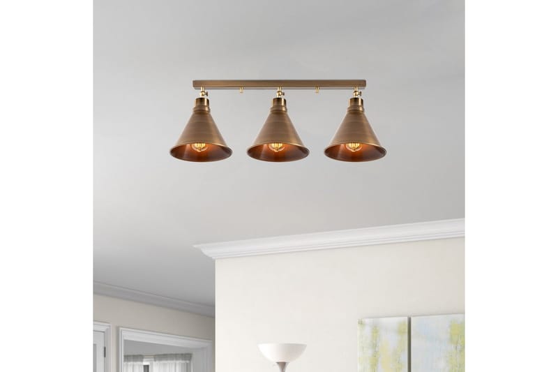 Taklampa Adrim Tri Vintage - Brun - Belysning & el - Inomhusbelysning & lampor - Taklampa & takbelysning - Pendellampor & hänglampor