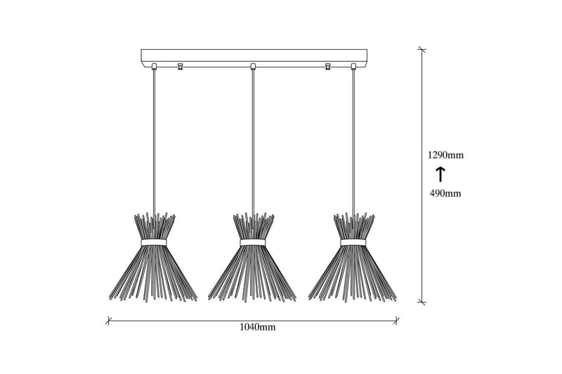 Taklampa Afroz Svart Treuttag - Treuttag - Belysning & el - Inomhusbelysning & lampor - Taklampa & takbelysning - Pendellampor & hänglampor