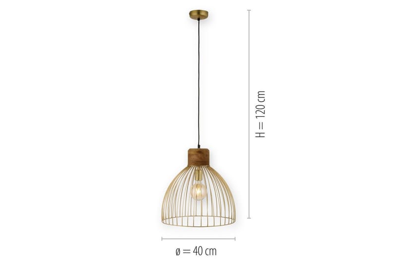 Taklampa Alami - 40x120x40 cm - Belysning & el - Inomhusbelysning & lampor - Taklampa & takbelysning - Pendellampor & hänglampor