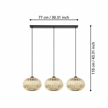Taklampa Amsfield med 3 Lampor - 26 cm - Belysning & el - Inomhusbelysning & lampor - Taklampa & takbelysning - Pendellampor & hänglampor
