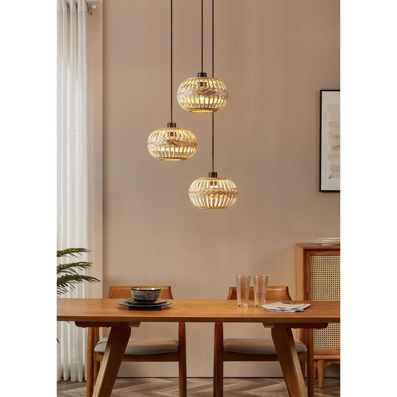 Taklampa Amsfield Rund med 3 Lampor - 48 cm - Belysning & el - Inomhusbelysning & lampor - Taklampa & takbelysning - Pendellampor & hänglampor