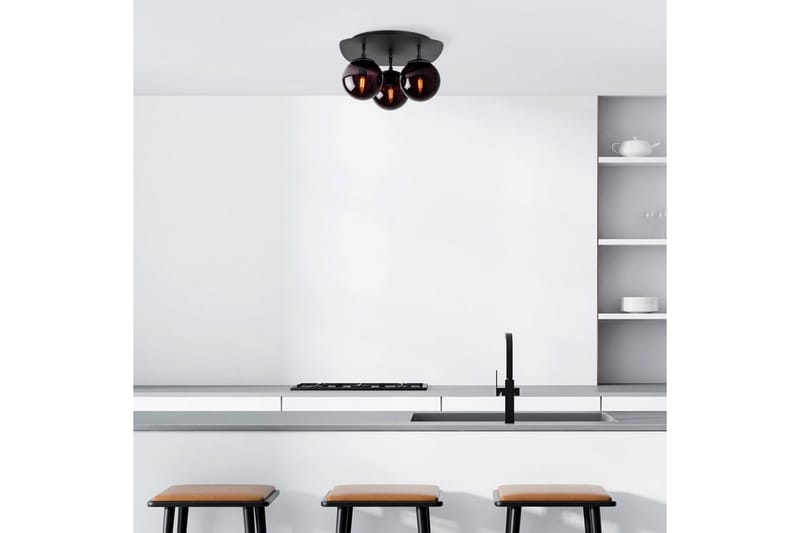 Taklampa Ariofield Triple Svart - Svart - Belysning & el - Inomhusbelysning & lampor - Taklampa & takbelysning - Plafond