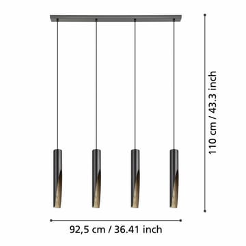 Taklampa Barbotto med 4 lampor - 6 cm - Belysning & el - Inomhusbelysning & lampor - Taklampa & takbelysning - Pendellampor & hänglampor