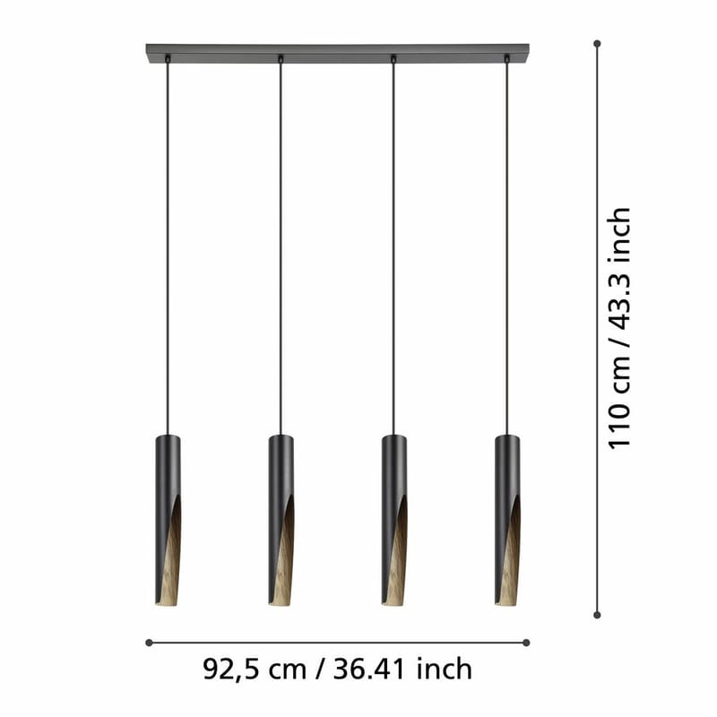 Taklampa Barbotto med 4 lampor - 6 cm - Belysning & el - Inomhusbelysning & lampor - Taklampa & takbelysning - Pendellampor & hänglampor
