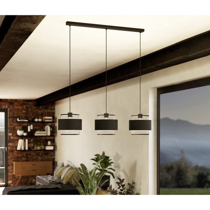 Taklampa Bazely med 3 lampor - 23 cm - Belysning & el - Inomhusbelysning & lampor - Taklampa & takbelysning - Pendellampor & hänglampor