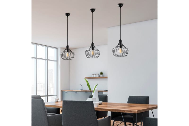 Taklampa Benro Svart - Svart - Belysning & el - Inomhusbelysning & lampor - Taklampa & takbelysning - Pendellampor & hänglampor