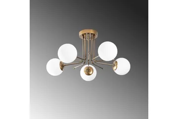 Taklampa Bhika Masafumie Fem Rany / Vit - Guld/Vit - Belysning & el - Inomhusbelysning & lampor - Taklampa & takbelysning - Plafond