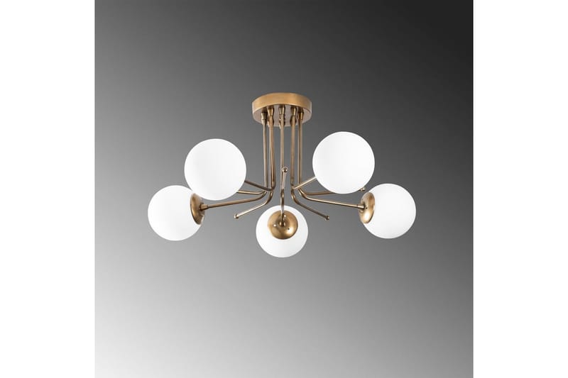 Taklampa Bhika Masafumie Fem Rany / Vit - Guld/Vit - Belysning & el - Inomhusbelysning & lampor - Taklampa & takbelysning - Plafond