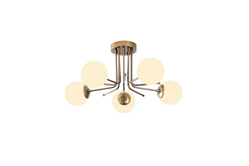 Taklampa Bhika Masafumie Fem Rany / Vit - Guld/Vit - Belysning & el - Inomhusbelysning & lampor - Taklampa & takbelysning - Plafond