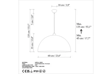 Taklampa Brena Enkelt Uttag Antik - Brun - Belysning & el - Inomhusbelysning & lampor - Taklampa & takbelysning - Pendellampor & hänglampor