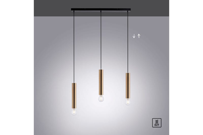 Taklampa Bruna - 6x120x65 cm, Matt mässing - Belysning & el - Inomhusbelysning & lampor - Taklampa & takbelysning - Pendellampor & hänglampor