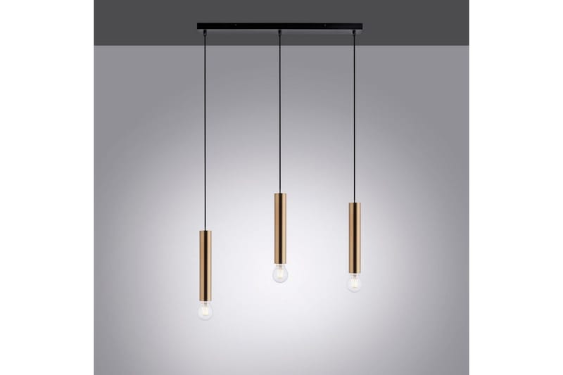 Taklampa Bruna - 6x120x65 cm, Matt mässing - Belysning & el - Inomhusbelysning & lampor - Taklampa & takbelysning - Pendellampor & hänglampor