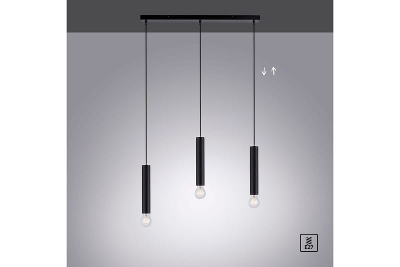 Taklampa Bruna - 6x120x65 cm, Svart - Belysning & el - Inomhusbelysning & lampor - Taklampa & takbelysning - Pendellampor & hänglampor