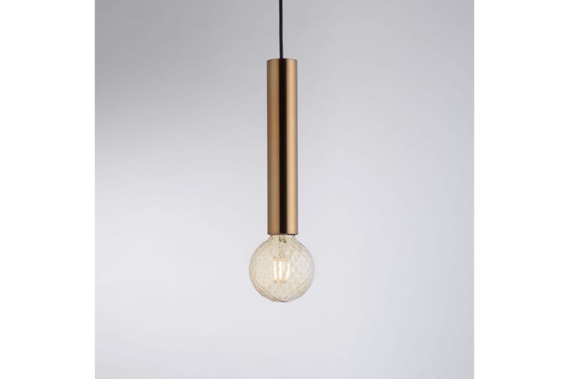 Taklampa Bruna - 9x120x9 cm, Matt mässing - Belysning & el - Inomhusbelysning & lampor - Taklampa & takbelysning - Pendellampor & hänglampor