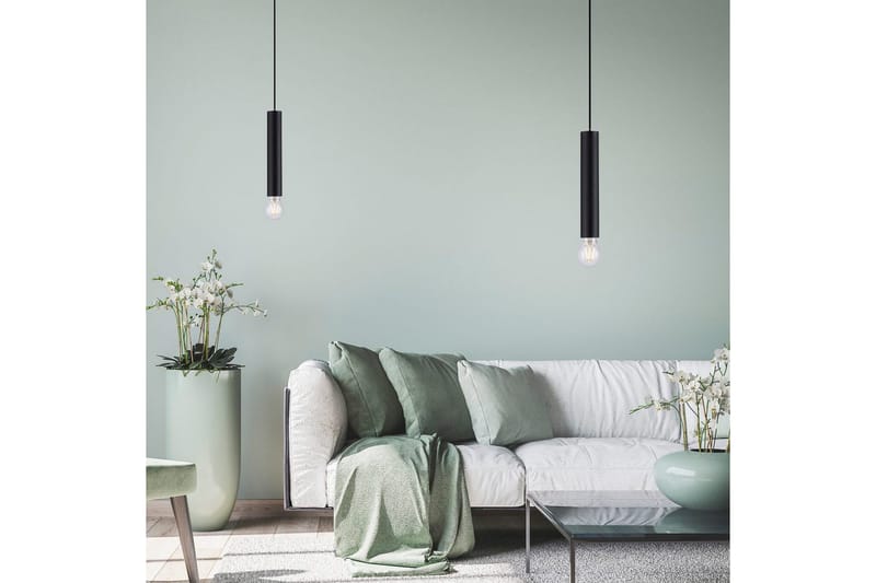 Taklampa Bruna - 9x120x9 cm, Svart - Belysning & el - Inomhusbelysning & lampor - Taklampa & takbelysning - Pendellampor & hänglampor