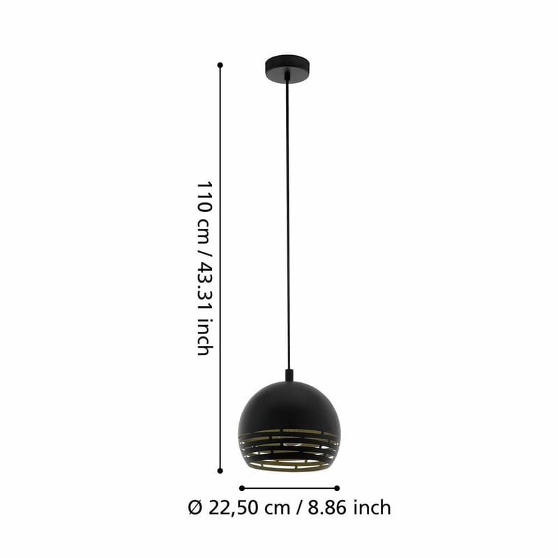 Taklampa Camastra - 22,5 cm - Belysning & el - Inomhusbelysning & lampor - Taklampa & takbelysning - Pendellampor & hänglampor