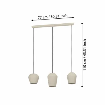 Taklampa Cambaito - 19,5 cm - Belysning & el - Inomhusbelysning & lampor - Taklampa & takbelysning - Pendellampor & hänglampor