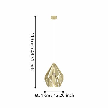 Taklampa Carlton - Guld - Belysning & el - Inomhusbelysning & lampor - Taklampa & takbelysning - Pendellampor & hänglampor