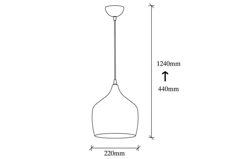 Taklampa Chichela Singel Svart - Svart - Belysning & el - Inomhusbelysning & lampor - Taklampa & takbelysning - Pendellampor & hänglampor
