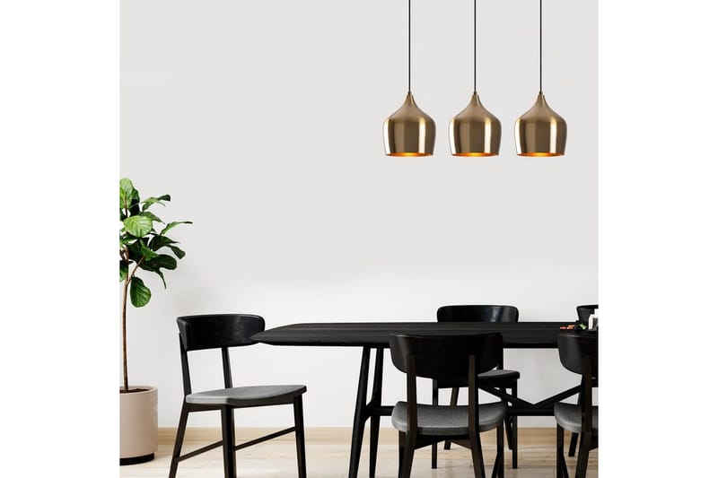 Taklampa Chichela Tre Vintage - Guld - Belysning & el - Inomhusbelysning & lampor - Taklampa & takbelysning - Pendellampor & hänglampor