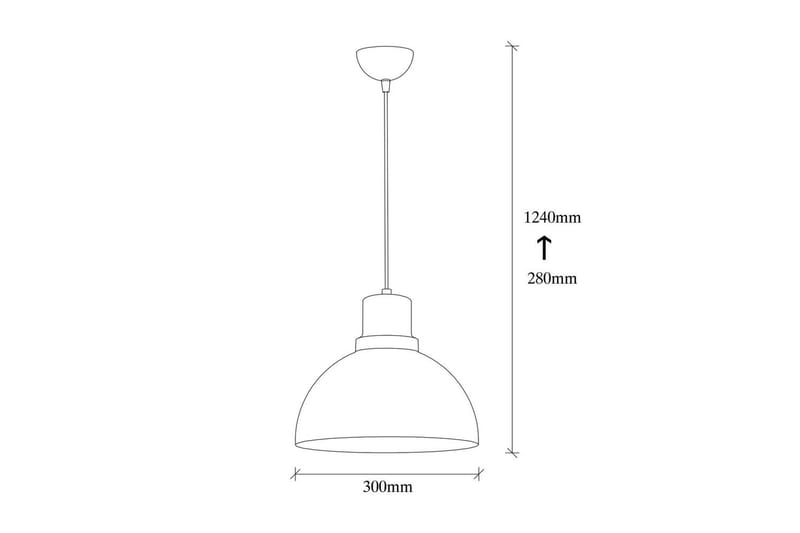 Taklampa Chichelai Single Svart - Svart - Belysning & el - Inomhusbelysning & lampor - Taklampa & takbelysning - Pendellampor & hänglampor