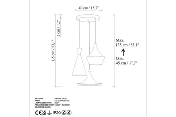 Taklampa Cindel Antikering - Guld - Belysning & el - Inomhusbelysning & lampor - Taklampa & takbelysning - Pendellampor & hänglampor