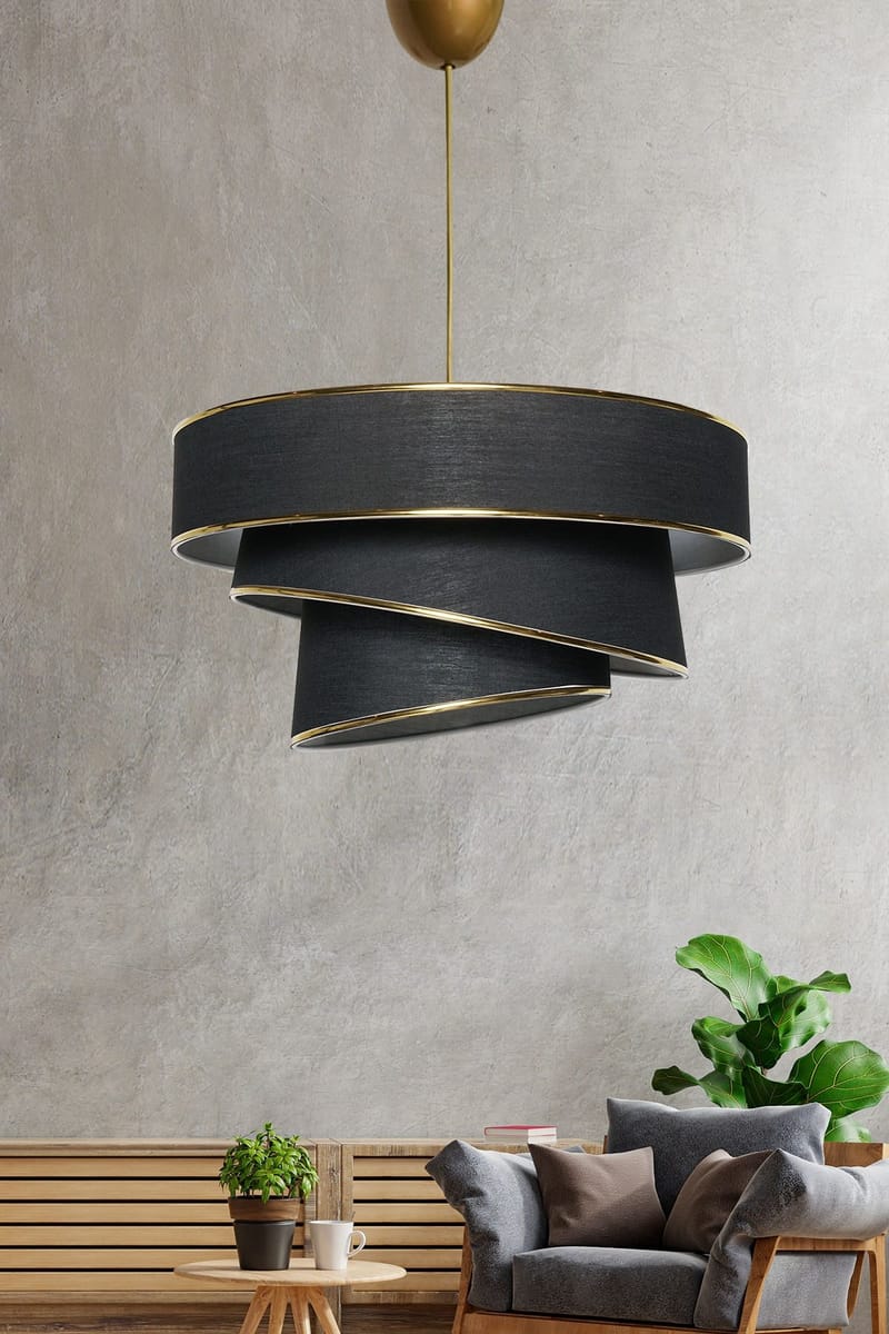 Taklampa Couper 40 cm - Svart/guld - Belysning & el - Inomhusbelysning & lampor - Taklampa & takbelysning - Pendellampor & hänglampor