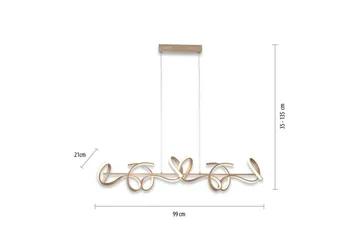 Taklampa Curls - 21x135x99 cm - Belysning & el - Inomhusbelysning & lampor - Taklampa & takbelysning - Pendellampor & hänglampor