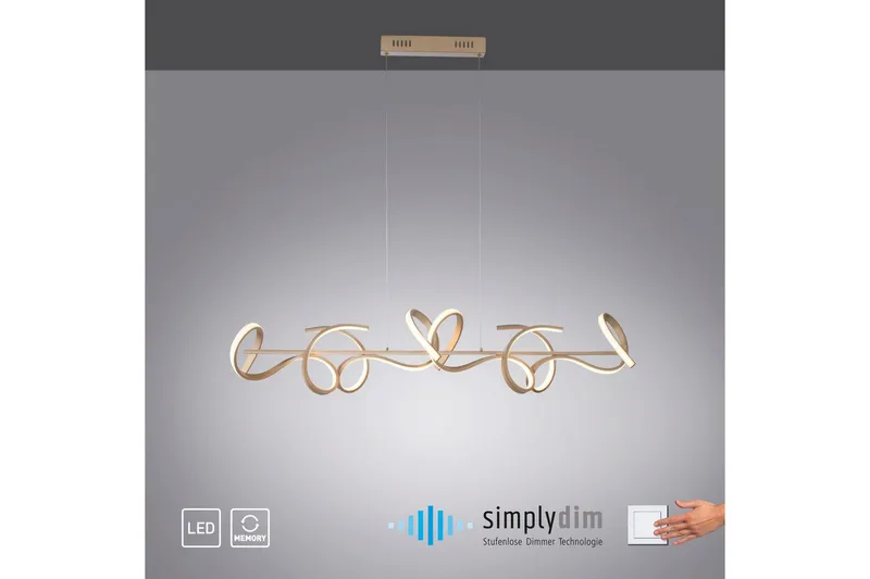 Taklampa Curls - 21x135x99 cm - Belysning & el - Inomhusbelysning & lampor - Taklampa & takbelysning - Pendellampor & hänglampor