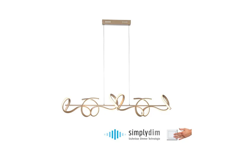 Taklampa Curls - 21x135x99 cm - Belysning & el - Inomhusbelysning & lampor - Taklampa & takbelysning - Pendellampor & hänglampor