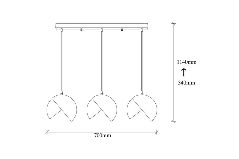 Taklampa Dalenor Svart / Rany Treuttag - Treuttag - Belysning & el - Inomhusbelysning & lampor - Taklampa & takbelysning - Pendellampor & hänglampor