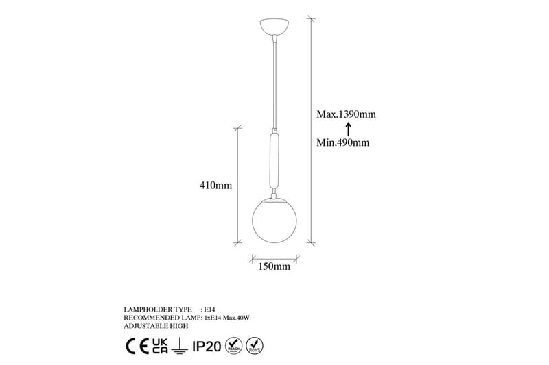 Taklampa Darna Rany - Rany - Belysning & el - Inomhusbelysning & lampor - Taklampa & takbelysning - Pendellampor & hänglampor