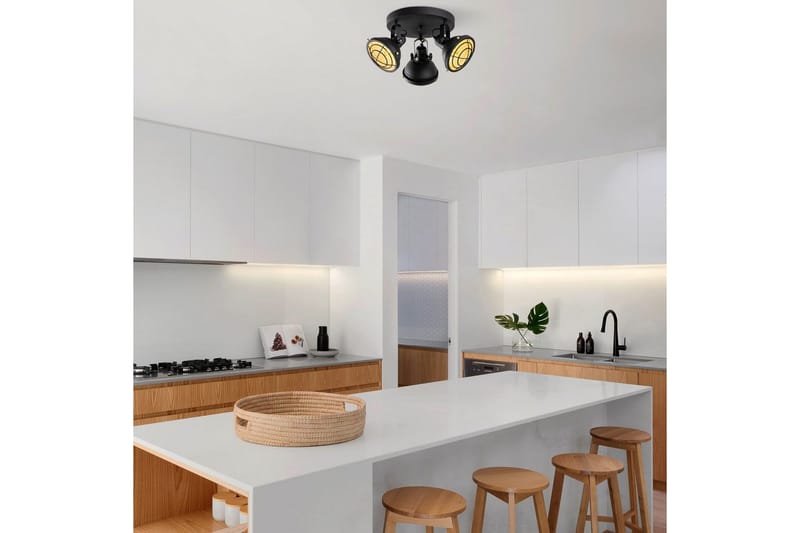 Taklampa Desten Svart - Svart - Belysning & el - Inomhusbelysning & lampor - Taklampa & takbelysning - Plafond