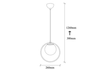 Taklampa Dolcer Svart / Vit - Svart / Vit - Belysning & el - Inomhusbelysning & lampor - Taklampa & takbelysning - Pendellampor & hänglampor