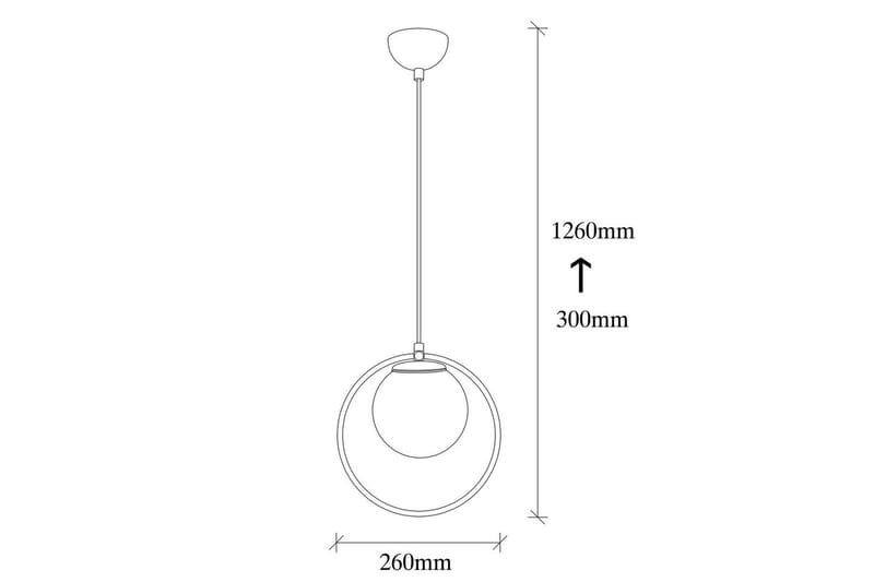 Taklampa Dolcer Svart / Vit - Svart / Vit - Belysning & el - Inomhusbelysning & lampor - Taklampa & takbelysning - Pendellampor & hänglampor