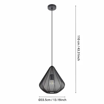 Taklampa Dolwen - Svart, 335 mm - Belysning & el - Inomhusbelysning & lampor - Taklampa & takbelysning - Pendellampor & hänglampor
