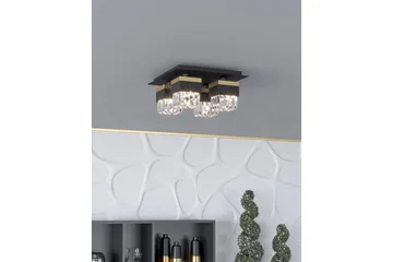 Taklampa Eglo Barrancas - Svart/Guld - Belysning & el - Inomhusbelysning & lampor - Taklampa & takbelysning - Kristallkrona & takkrona