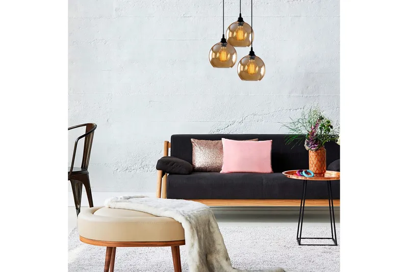 Taklampa Elanorstead Tre Rany / Svart - Guld/Svart - Belysning & el - Inomhusbelysning & lampor - Taklampa & takbelysning - Pendellampor & hänglampor