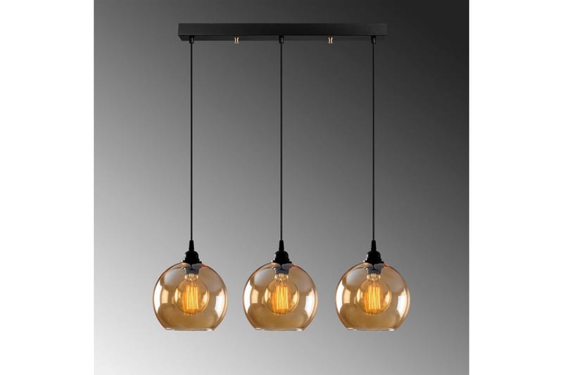 Taklampa Elanorstead Tre Rany / Svart Horisontell - Guld/Svart - Belysning & el - Inomhusbelysning & lampor - Taklampa & takbelysning - Pendellampor & hänglampor