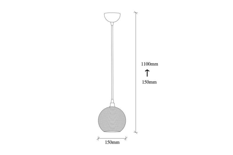 Taklampa Elra Gul / Vintage - Gul / Vintage - Belysning & el - Inomhusbelysning & lampor - Taklampa & takbelysning - Pendellampor & hänglampor